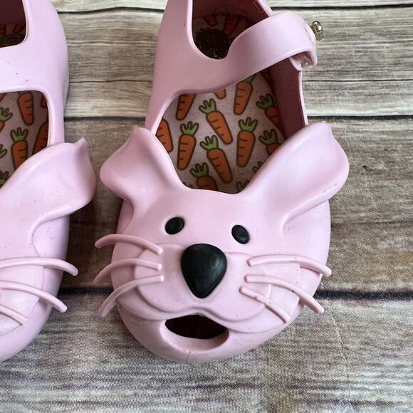 Mini Melissa Pink Ultragirl Rabbit Jelly Shoes - Picture 4 of 12